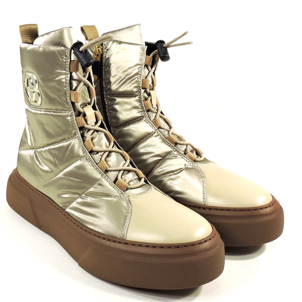 BALDININI🇮🇹WOMEN'S BEIGE WINTER BOOTIE - Picture 2 of 10